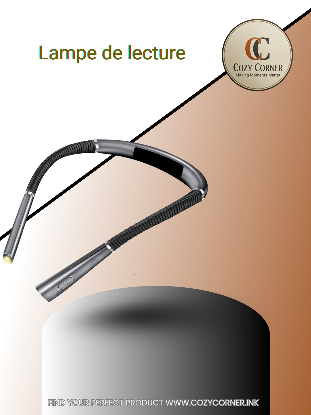 Lampe de lecture pour le cou Nouveauté Lumières flexibles pour le cou Lumière mains libres Livre Hanling Lire Lampe Portable USB Rechargeable Éclairage du livre