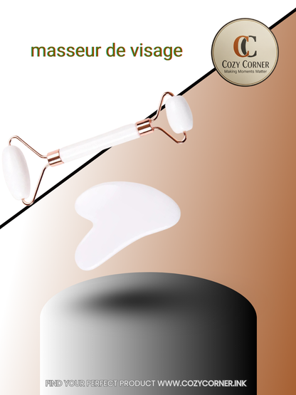 Planche de massage Gua Sha pour le visage, rose Guasha, ensemble de plaques diversifiées, masseur de visage, grattoirs, outils pour le visage, le cou, le dos, le corps