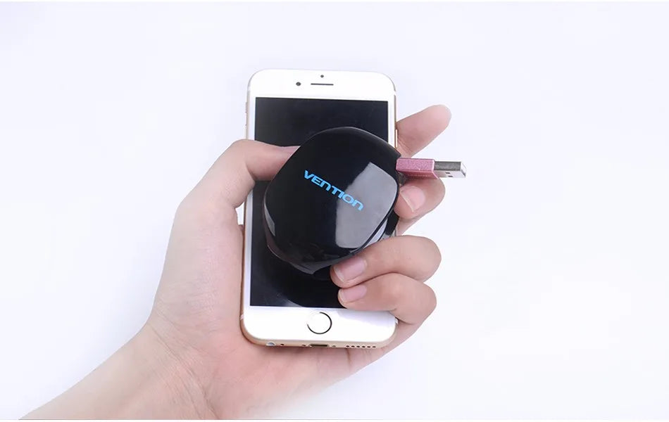 Vention Automatic Cable Winder Cord Organizer Holder for Headphones USB Cables and Phone Winding Automatic Cable Winder Machine