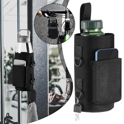 Aimant intégré de porte-bouteille d’eau magnétique pour une fixation facile à l’équipement d’exercice multi-usage avec sangle étanche