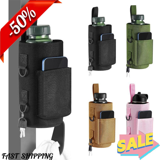 Aimant intégré de porte-bouteille d’eau magnétique pour une fixation facile à l’équipement d’exercice multi-usage avec sangle étanche