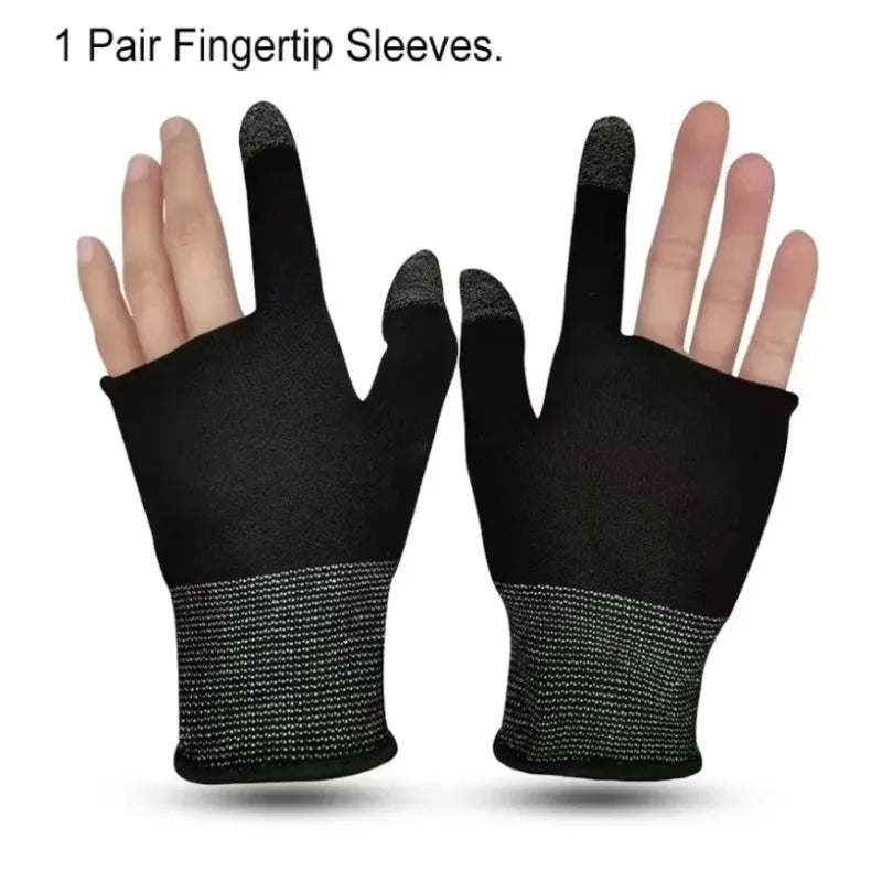 Gants de jeu mobiles anti-rayures, 2 pièces, mise à niveau, pour Gamer, accessoires de jeu, confortables, résistants à la sueur