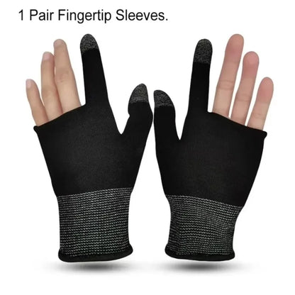 Gants de jeu mobiles anti-rayures, 2 pièces, mise à niveau, pour Gamer, accessoires de jeu, confortables, résistants à la sueur