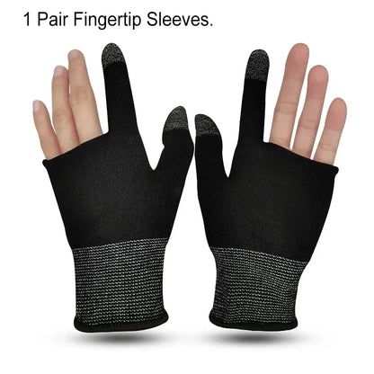Gants de jeu mobiles anti-rayures, 2 pièces, mise à niveau, pour Gamer, accessoires de jeu, confortables, résistants à la sueur