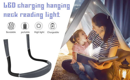 Lampe de lecture pour le cou Nouveauté Lumières flexibles pour le cou Lumière mains libres Livre Hanling Lire Lampe Portable USB Rechargeable Éclairage du livre