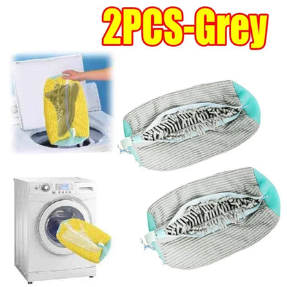 Sac de lavage et de séchage en machine pour chaussures avec fibre douce - Protecteur de linge en polyester durable pour chaussures, sangle réglable