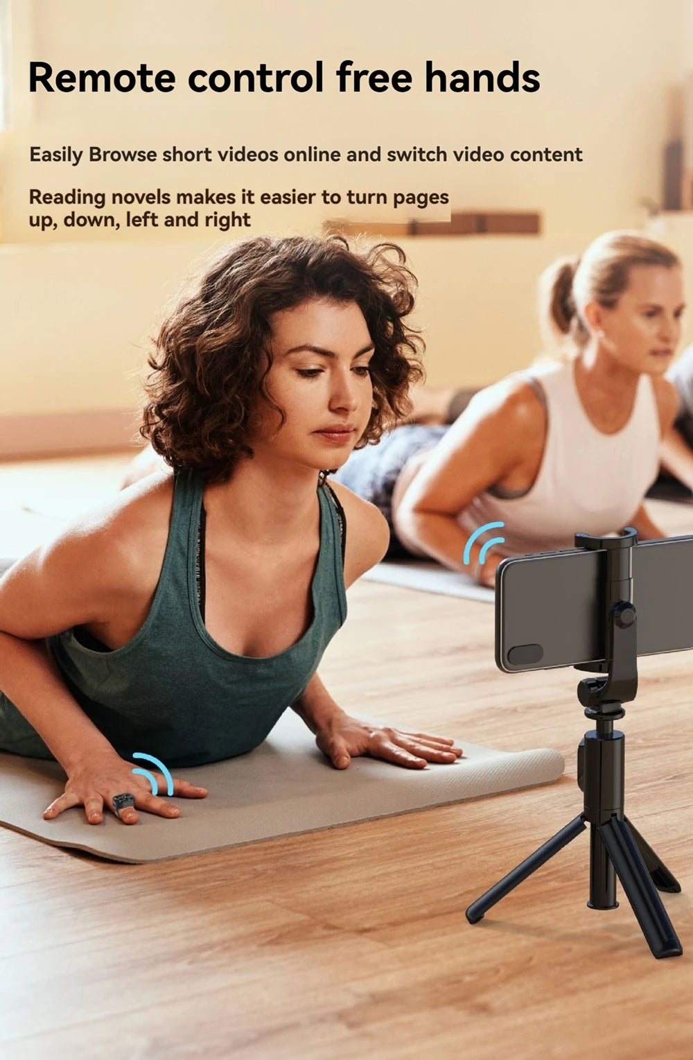 K2 Bluetooth Tiktok Remote Control Ring Gadget Flipping Selfie Fingertip Controller Give Likes 4 Buttons 10m for IPhone Xiaomi