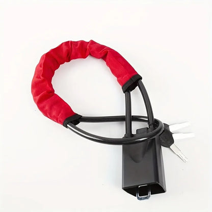 Verrouillage du volant de voiture avec douille de ceinture de sécurité, corde en acier, système de verrouillage antivol pour voiture