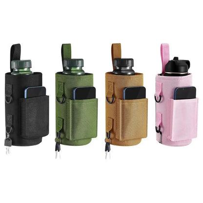 Aimant intégré de porte-bouteille d’eau magnétique pour une fixation facile à l’équipement d’exercice multi-usage avec sangle étanche