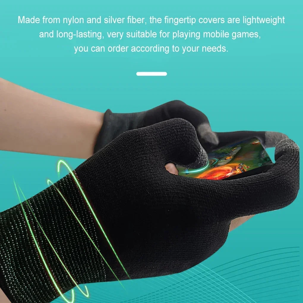 Gants de jeu mobiles anti-rayures, 2 pièces, mise à niveau, pour Gamer, accessoires de jeu, confortables, résistants à la sueur