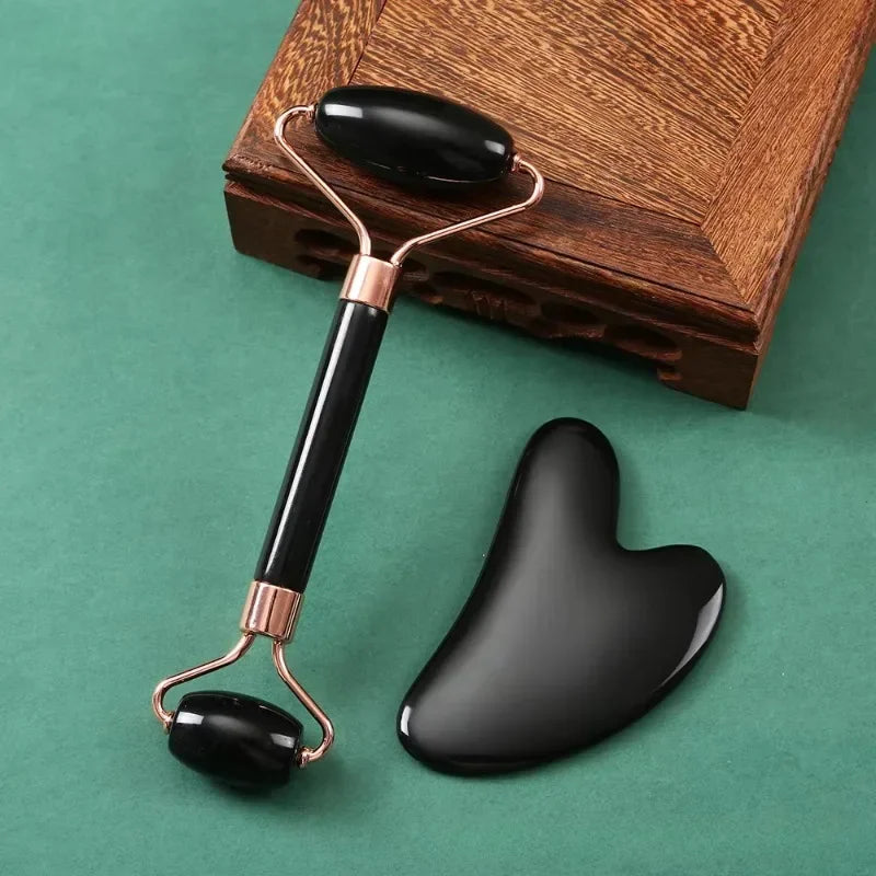 Planche de massage Gua Sha pour le visage, rose Guasha, ensemble de plaques diversifiées, masseur de visage, grattoirs, outils pour le visage, le cou, le dos, le corps