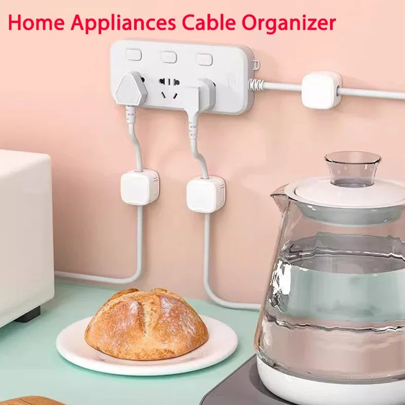 Enrouleur de câble magnétique à pince, porte-fil adhésif, porte-cordon, organisateur de câble, enrouleur de ligne de charge USB pour bureau