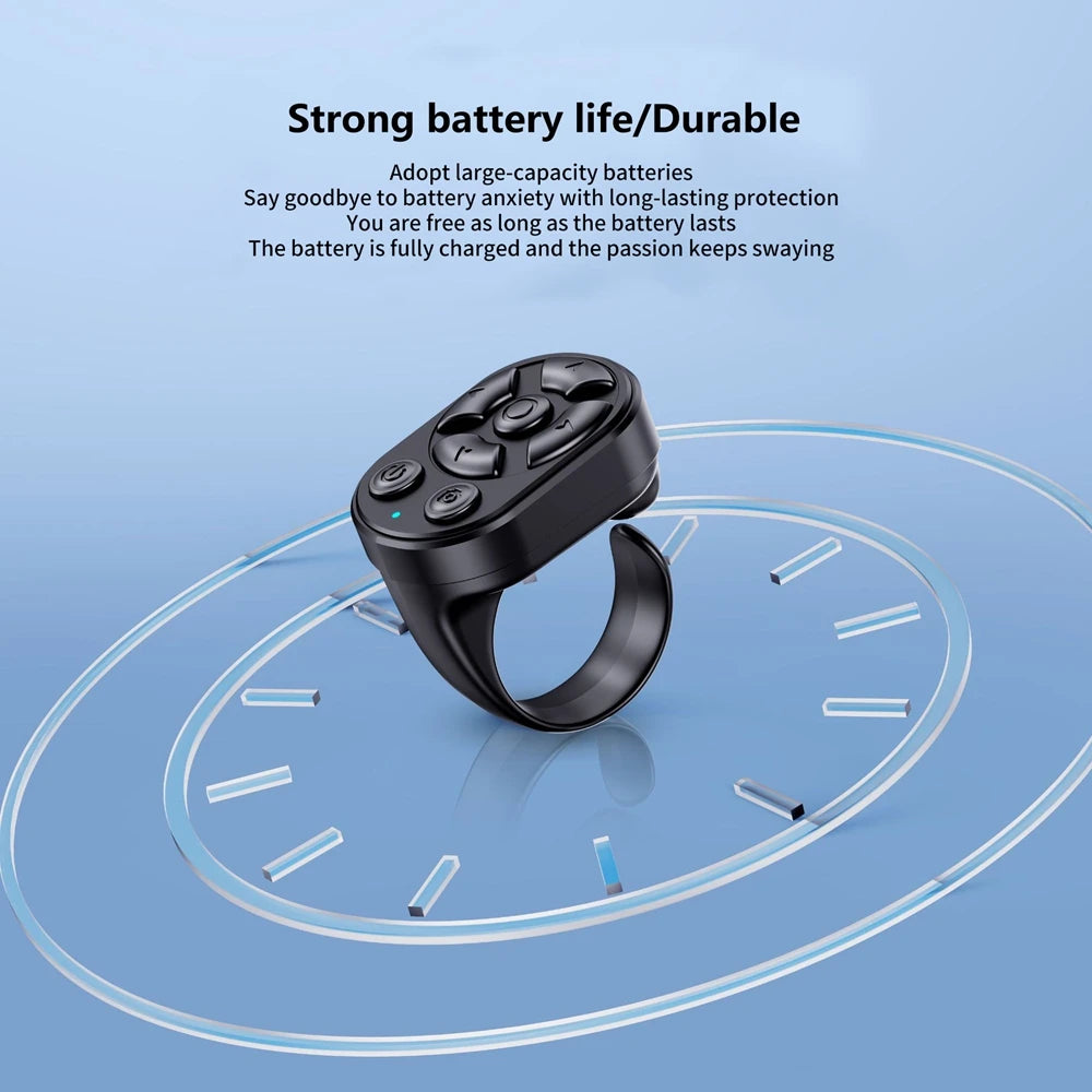 K2 Bluetooth Tiktok Remote Control Ring Gadget Flipping Selfie Fingertip Controller Give Likes 4 Buttons 10m for IPhone Xiaomi