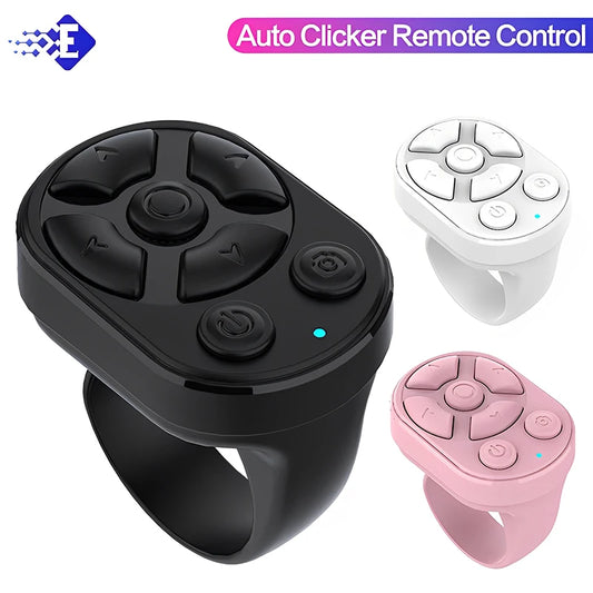 K2 Bluetooth Tiktok Remote Control Ring Gadget Flipping Selfie Fingertip Controller Give Likes 4 Buttons 10m for IPhone Xiaomi